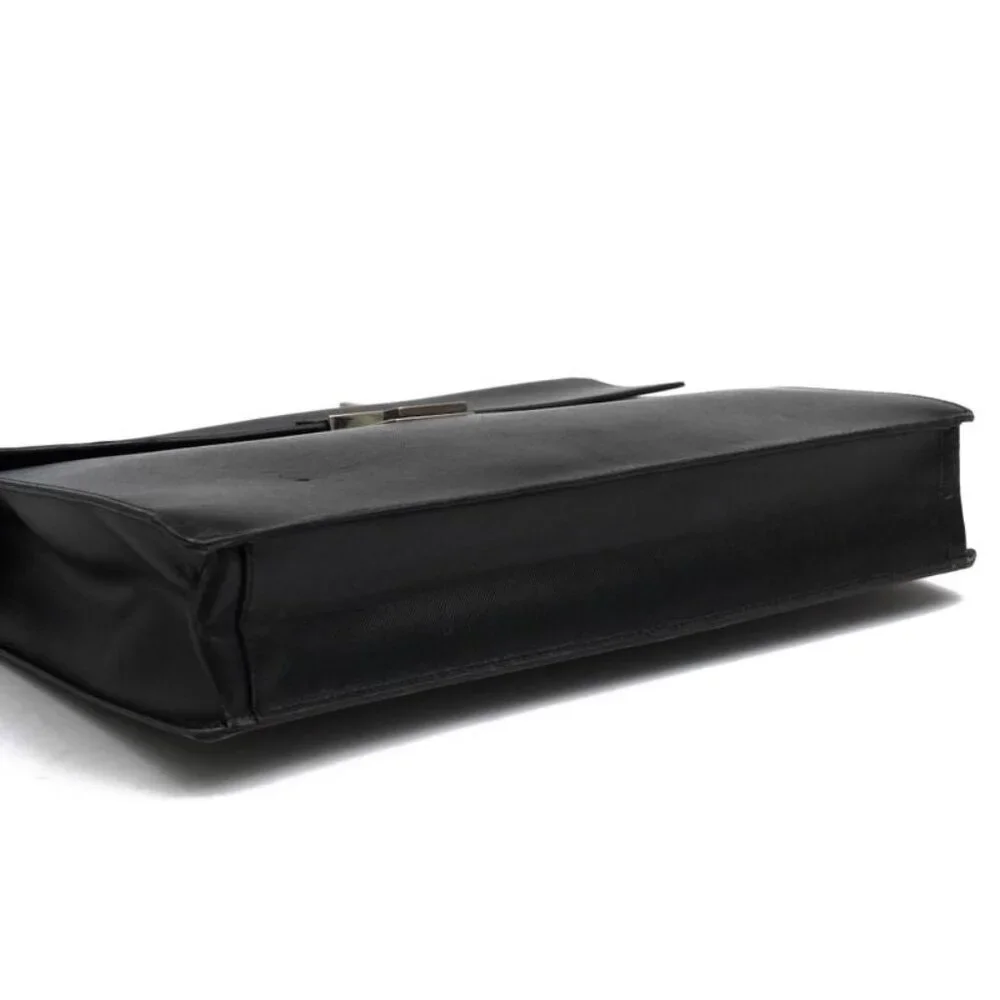 Prada Bag Briefcase Business Bag Business Men Leather Black Dulles Bag